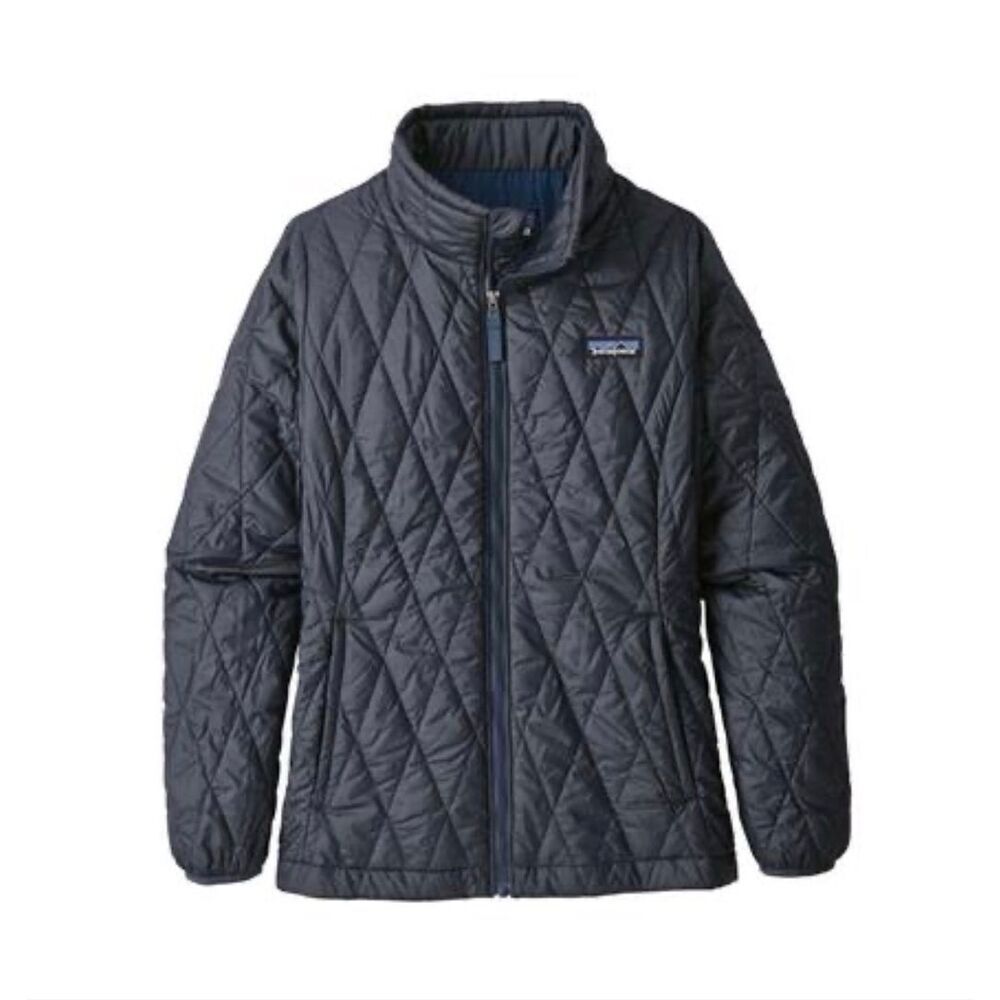Patagonia Nano Puffer Dark Blue Winter Jacket Coat Kid's XL (14)